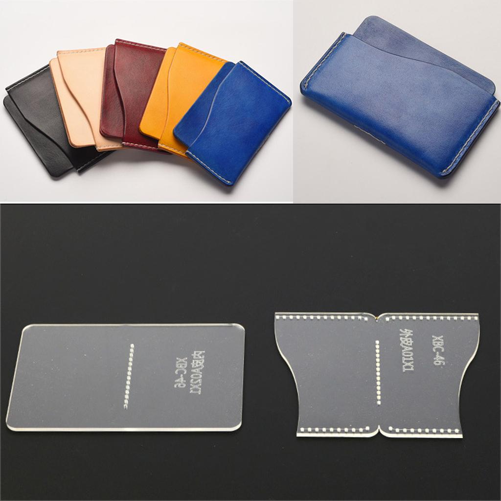Leatherwork Hobby - Acrylic Leather Work Template Card Holder