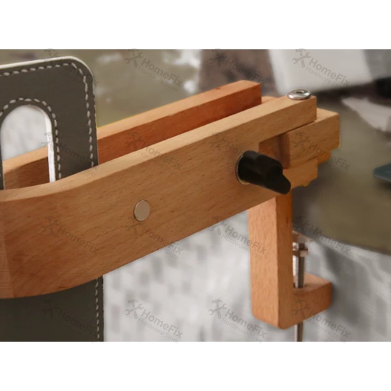 Leatherwork Vise - 1pc Wood Stitching Horse, Desktop Leathercraft