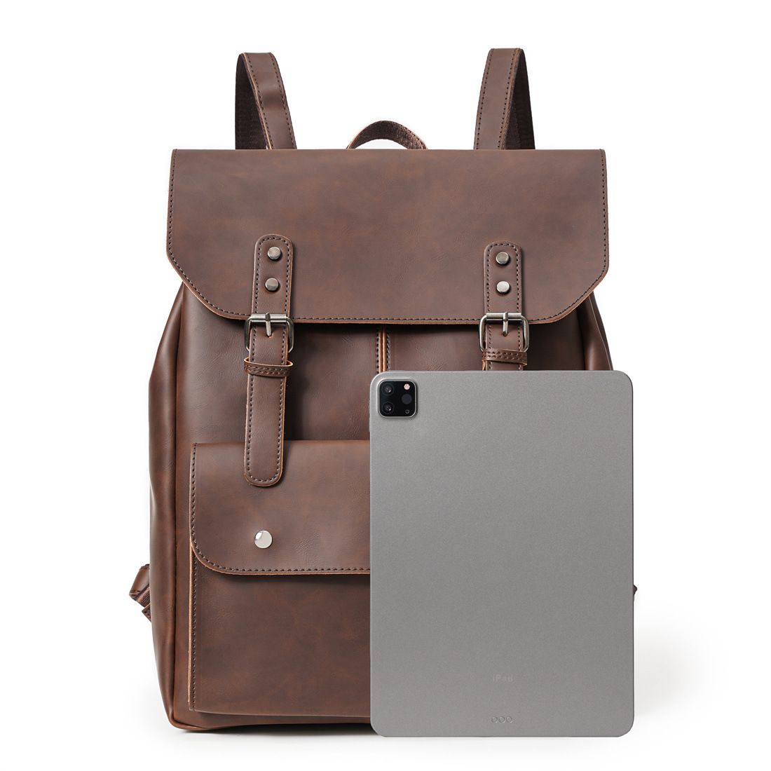 GOYN Vintage Men's Leather Bac - Leather Work Rucksack Mens recension och pris