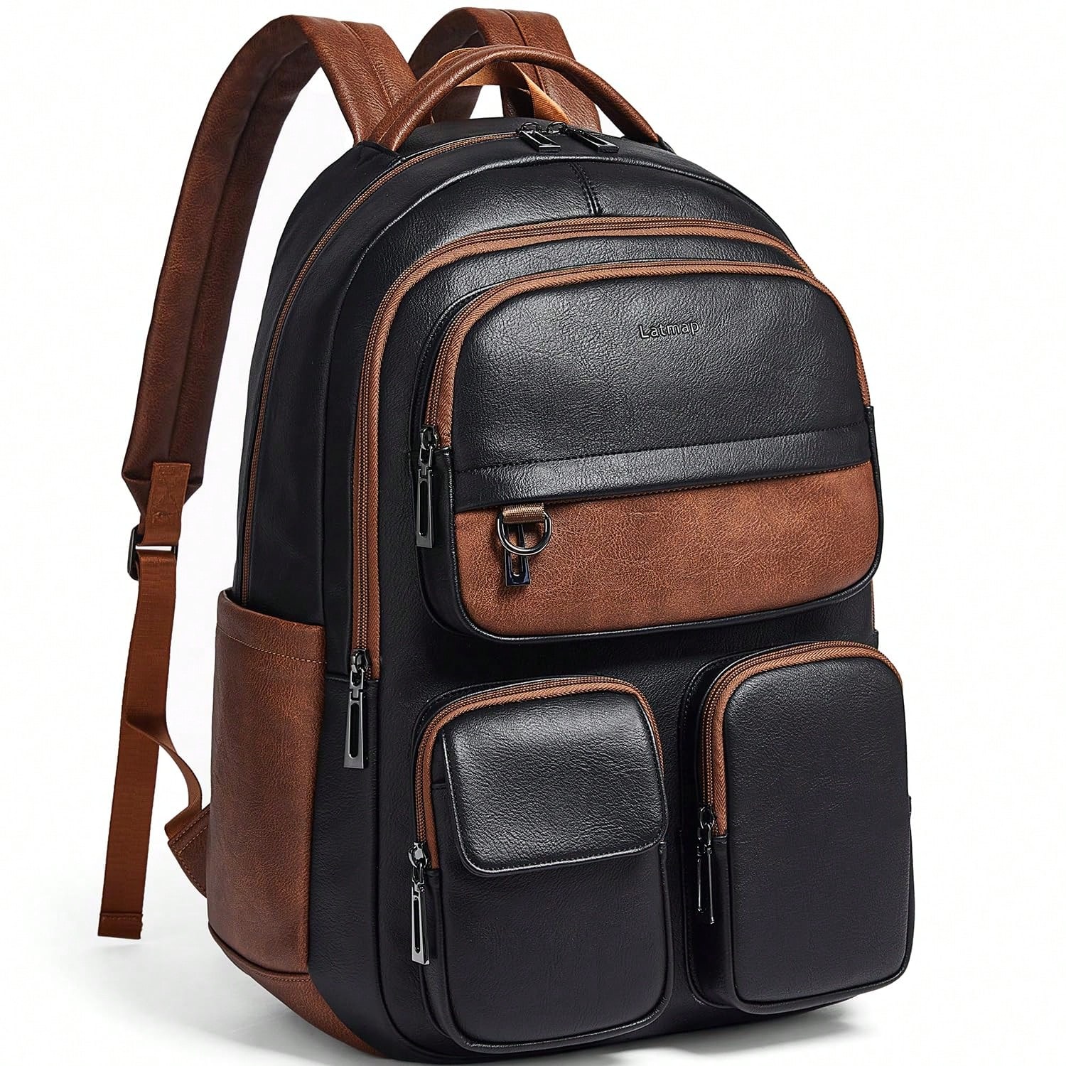 LATMAP Vegan Leather Backpack  - Leather Work Womens Backpack recension och pris