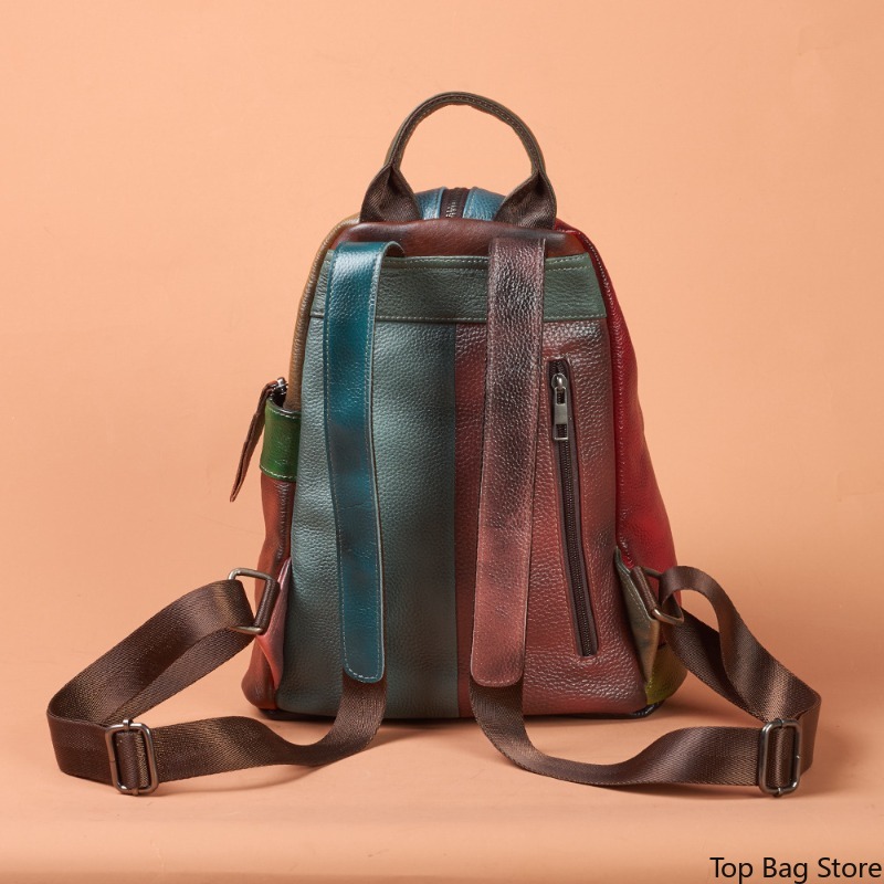 Vintage Elegant Work Backpack  - Leather Work Womens Backpack recension och pris