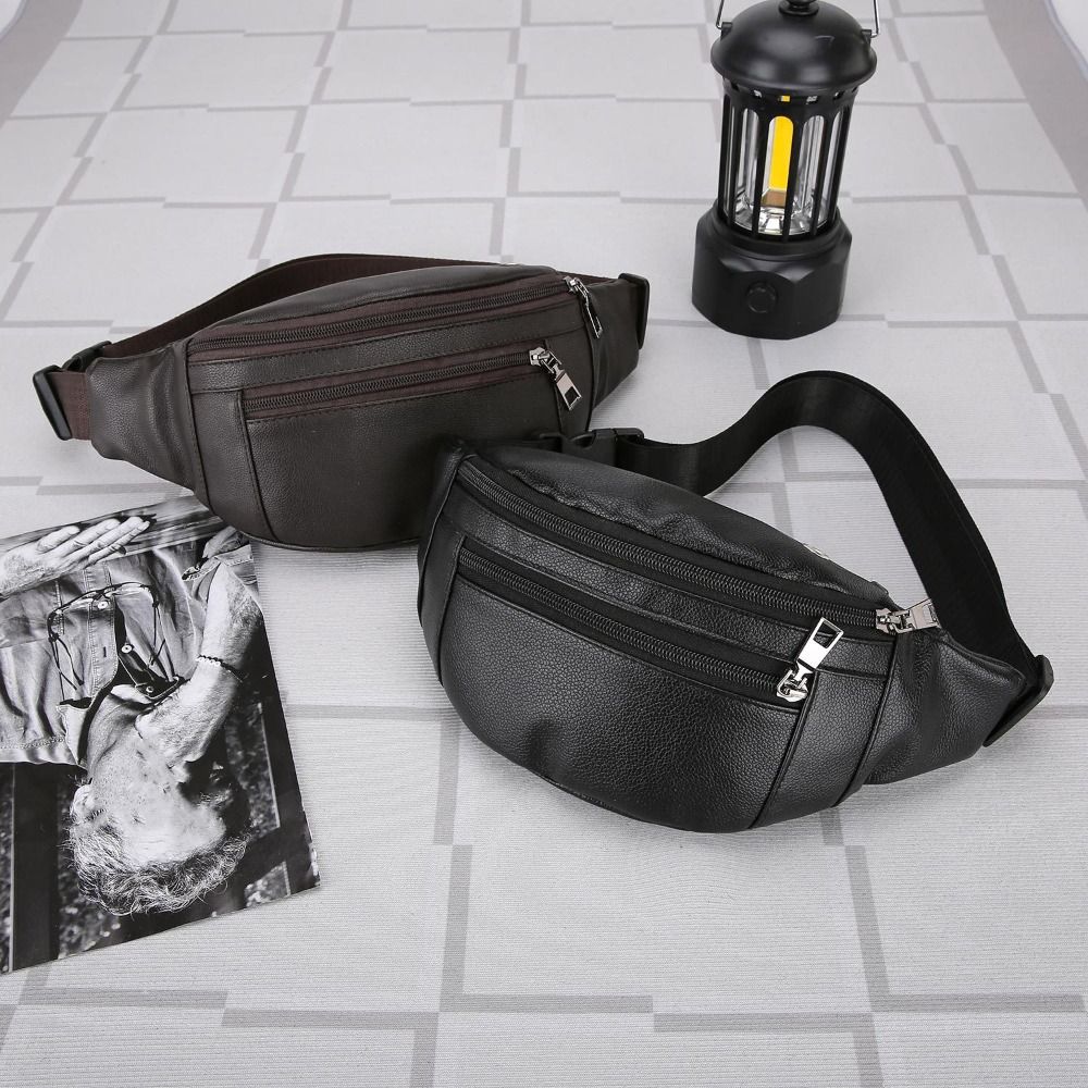 Multifunctional Crossbody Cash - Leather Work Bag Men recension och pris