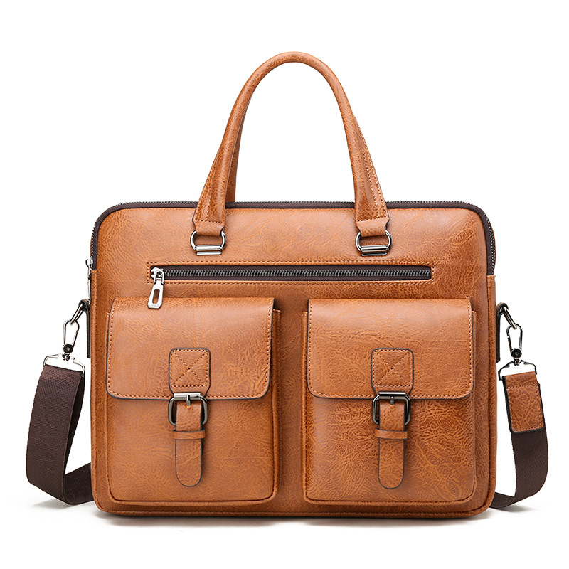 Luxury Brand Man Business Brie - Leather Work Bag Men recension och pris