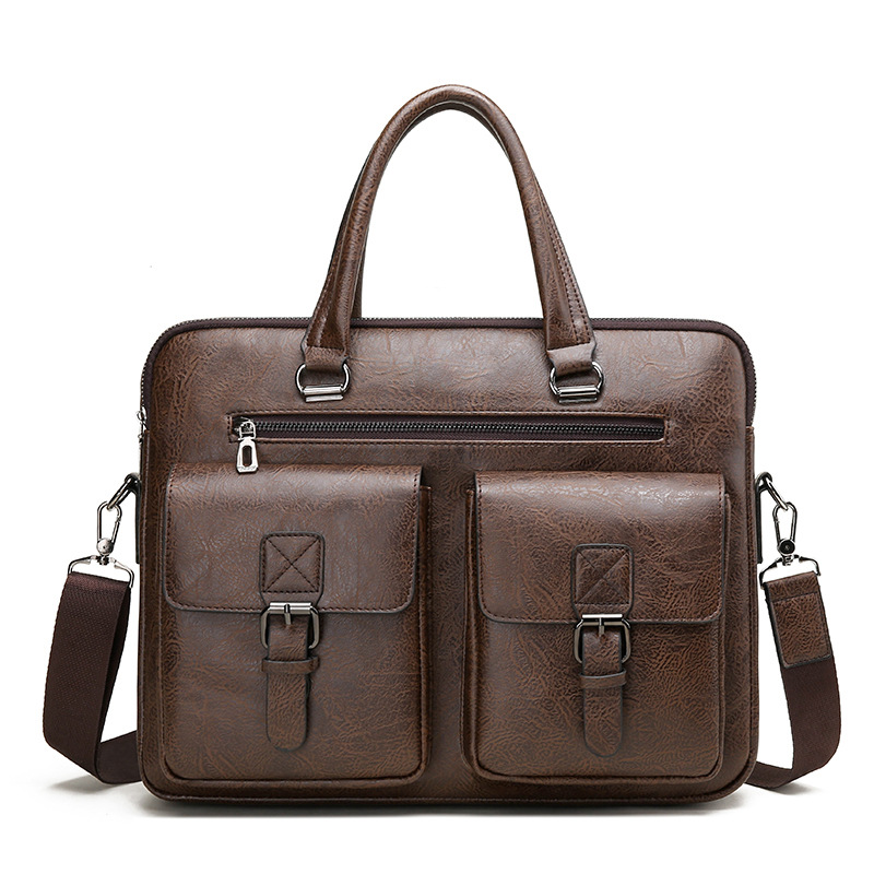 Luxury Brand Man Business Brie - Leather Work Bag Men recension och pris
