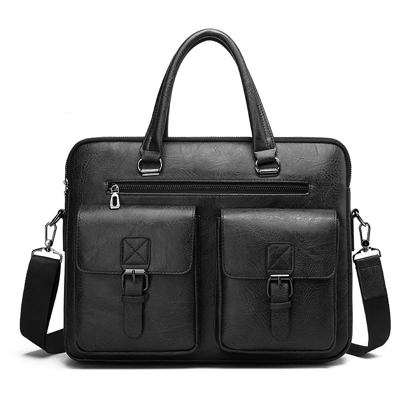 Luxury Brand Man Business Brie - Leather Work Bag Men recension och pris