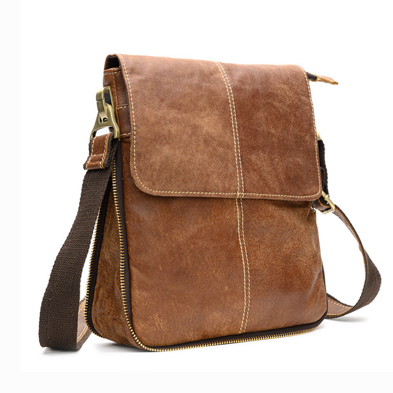Top layer cowhide men's bag, g - Leather Work Bag Men recension och pris