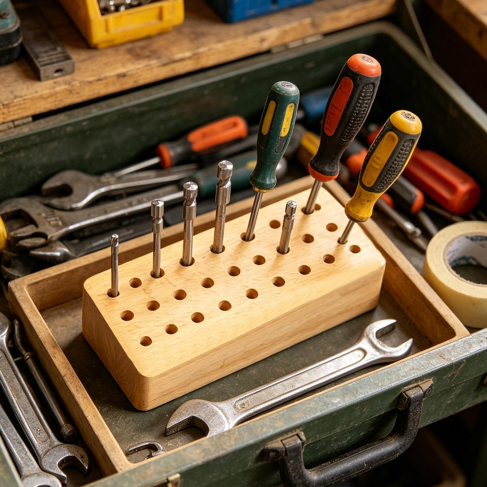 Leather Tool Holder 30-Hole Wo - Leatherwork Hobby recension och pris