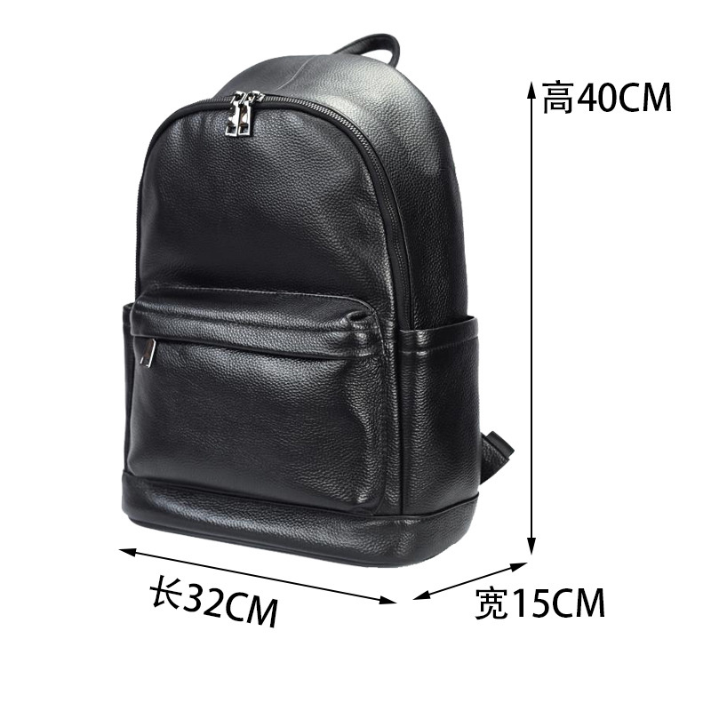 Man Genuine Leather Travel Bac - Leather Work Rucksack Mens recension och pris