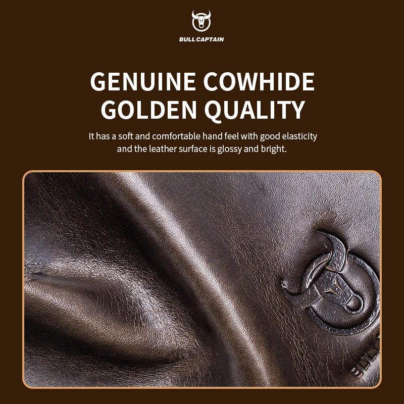 BULLCAPTAIN Genuine Leather Me - Leather Work Bag Men recension och pris