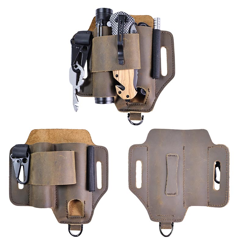 Genuine Leather Tactical Fanny - Leatherwork Knife Sheath recension och pris