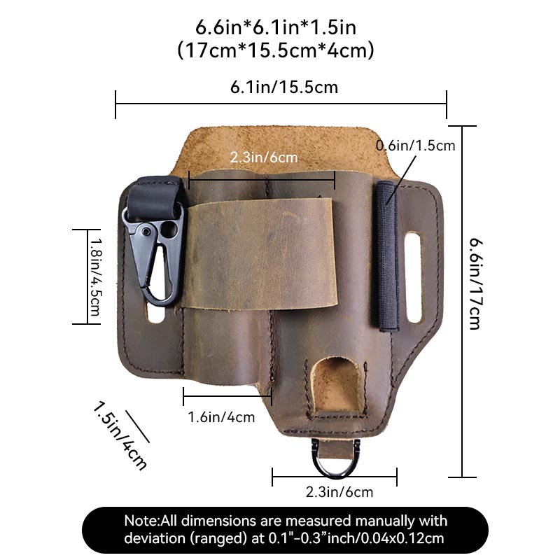 Genuine Leather Tactical Fanny - Leatherwork Knife Sheath recension och pris