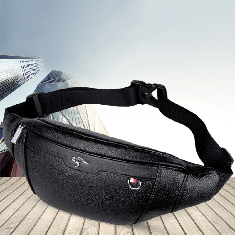 Business Leather Waist Bag Mul - Leather Work Bag Men recension och pris