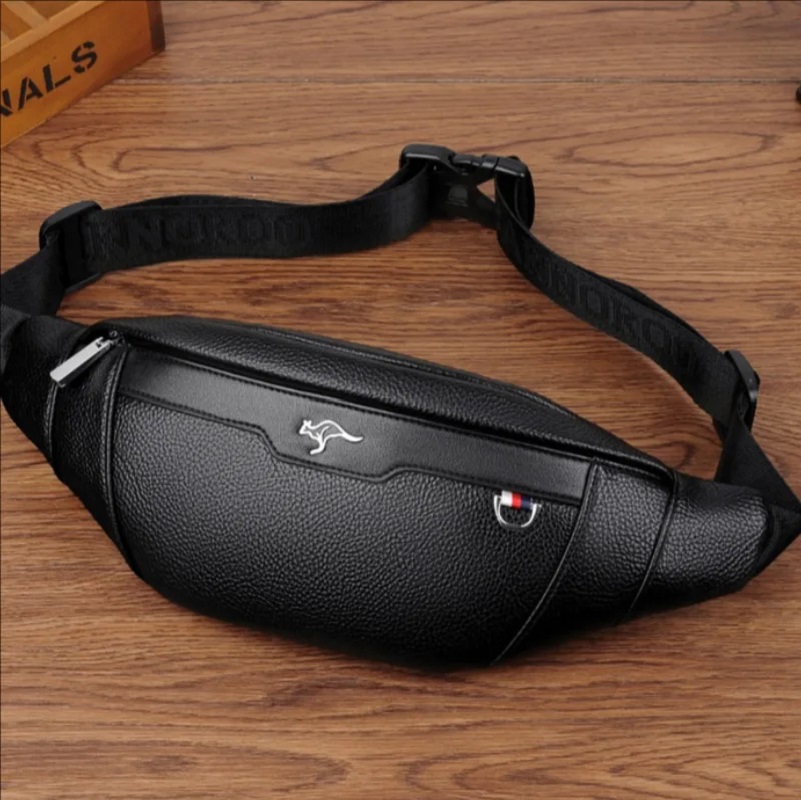Business Leather Waist Bag Mul - Leather Work Bag Men recension och pris