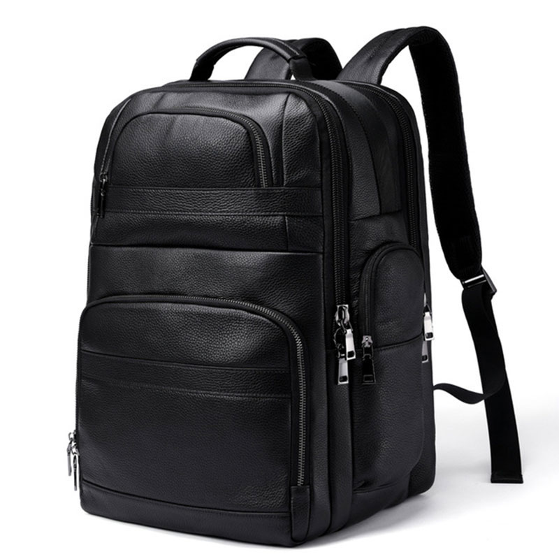 Luufan Genuine Leather Backpac - Leather Work Rucksack Mens recension och pris