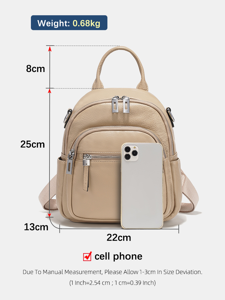 Zency Genuine Leather Small Ba - Leather Work Womens Backpack recension och pris