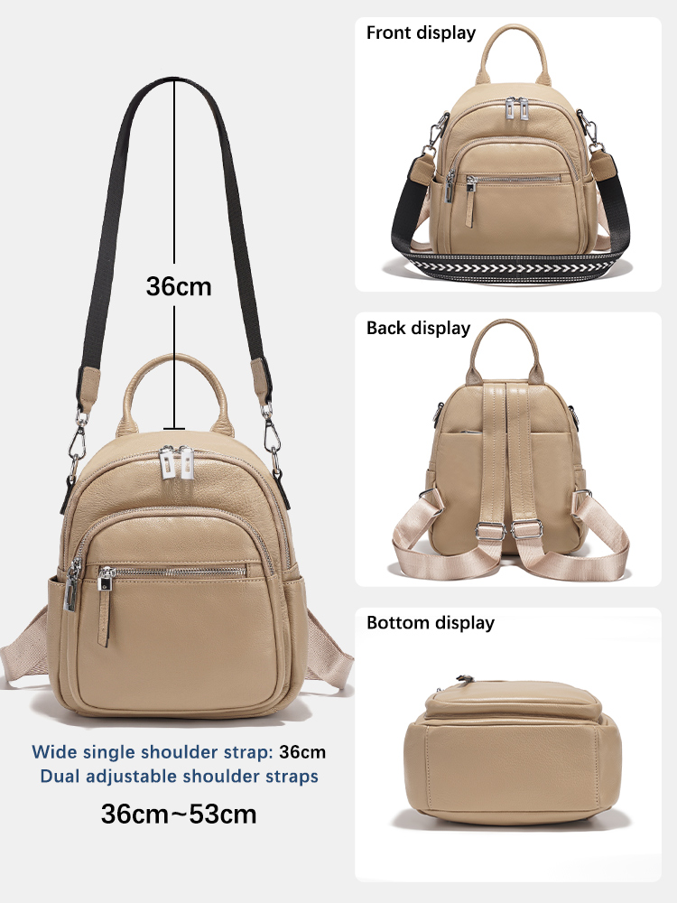 Zency Genuine Leather Small Ba - Leather Work Womens Backpack recension och pris