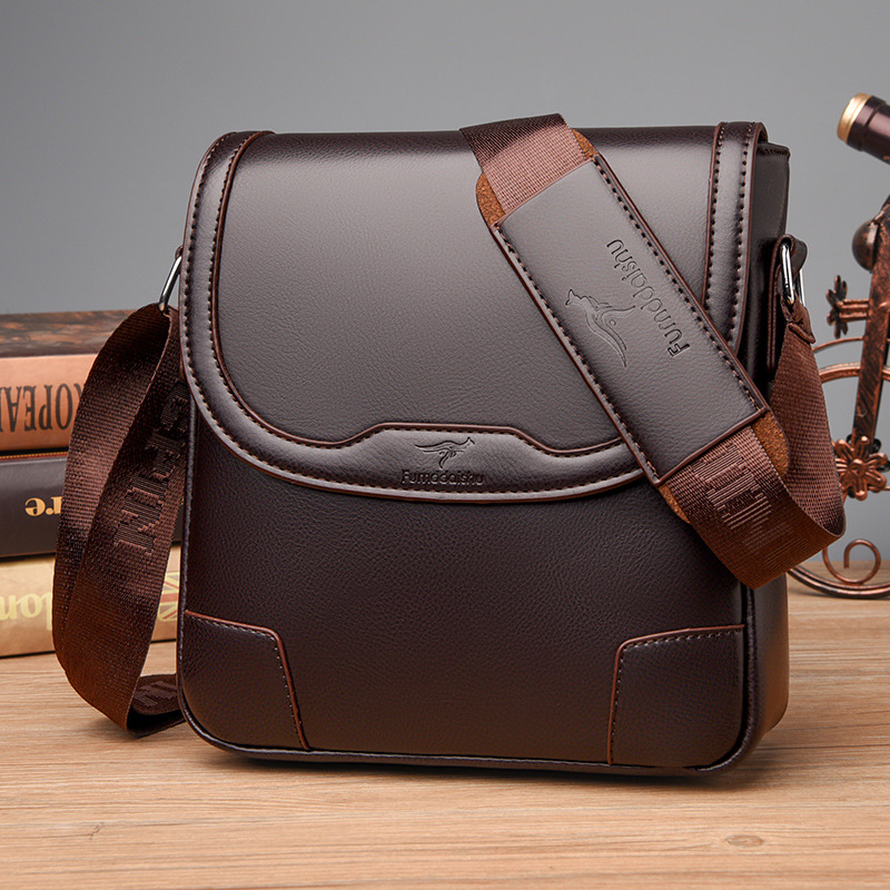 Luxury Brand Men Leather Shoul - Leather Work Bag Men recension och pris