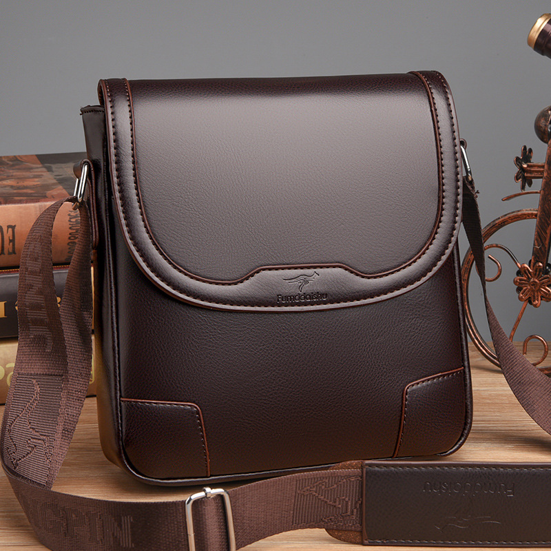 Luxury Brand Men Leather Shoul - Leather Work Bag Men recension och pris