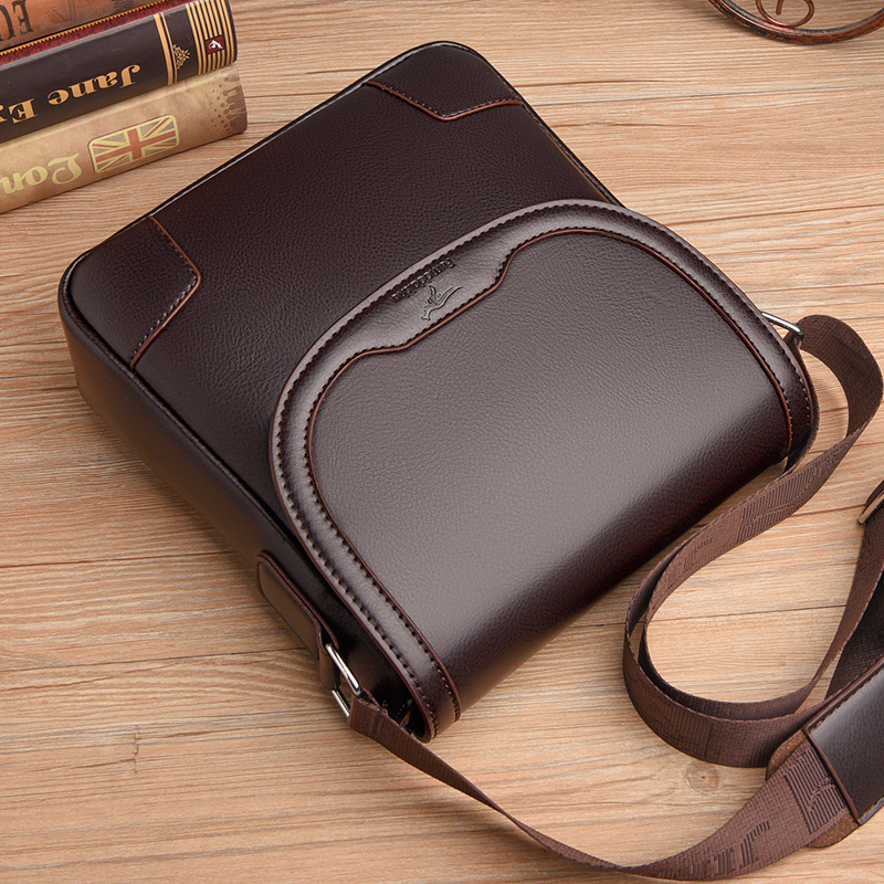 Luxury Brand Men Leather Shoul - Leather Work Bag Men recension och pris