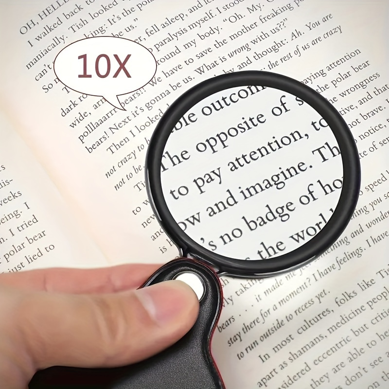 Portable Mini Folding Magnifie - Leatherwork Hobby recension och pris