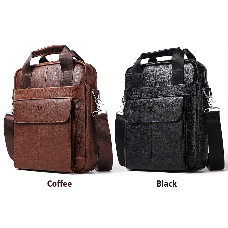 Durable Genuine Leather Bags f - Leather Work Bag Men recension och pris