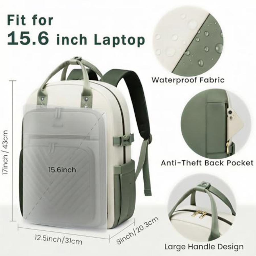 Laptop Backpack for Women, Wat - Leather Work Womens Backpack recension och pris