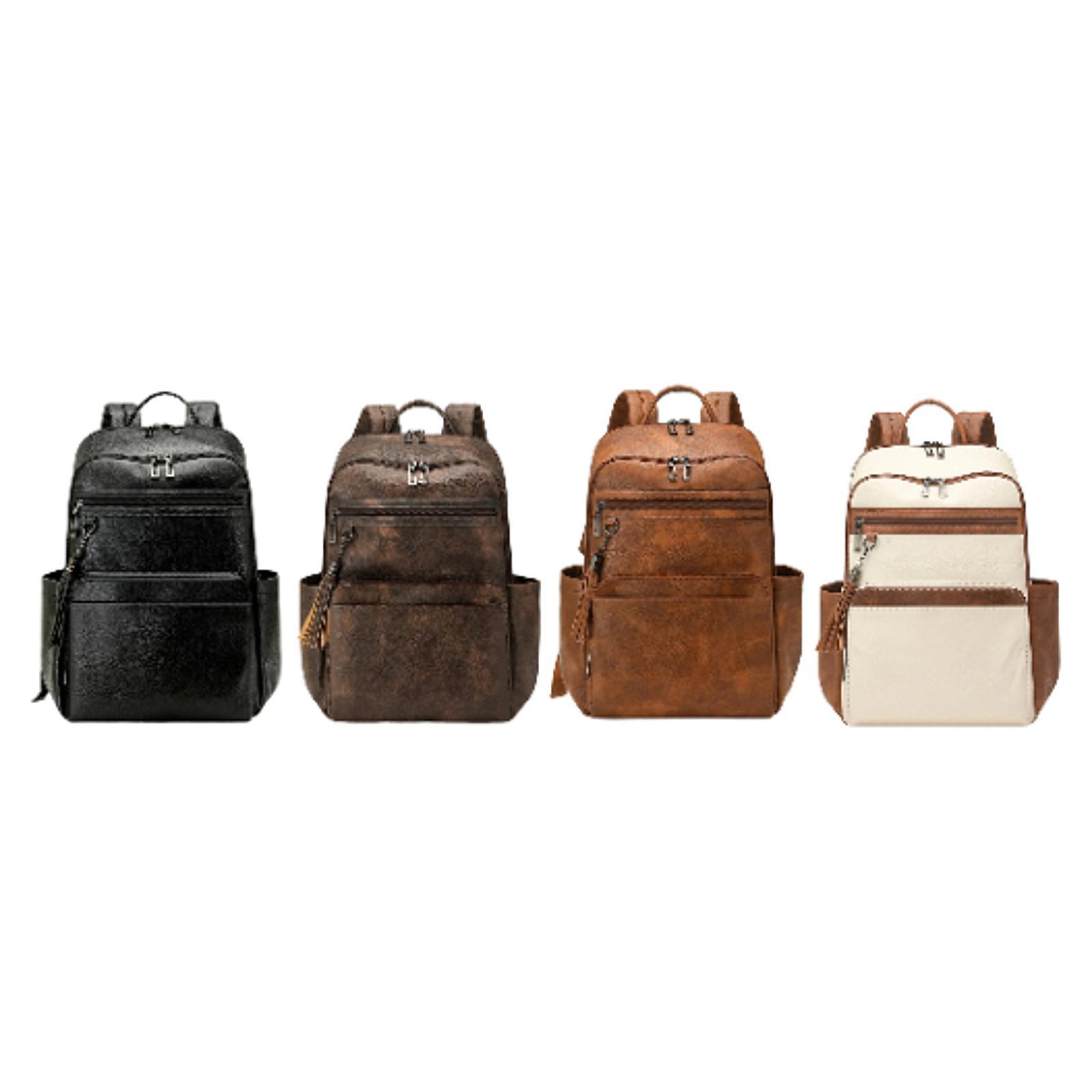 Premium PU Leather Womens Trav - Leather Work Womens Backpack recension och pris