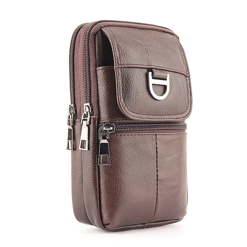 Men's Leather Waist Bag - Larg - Leather Work Bag Men recension och pris
